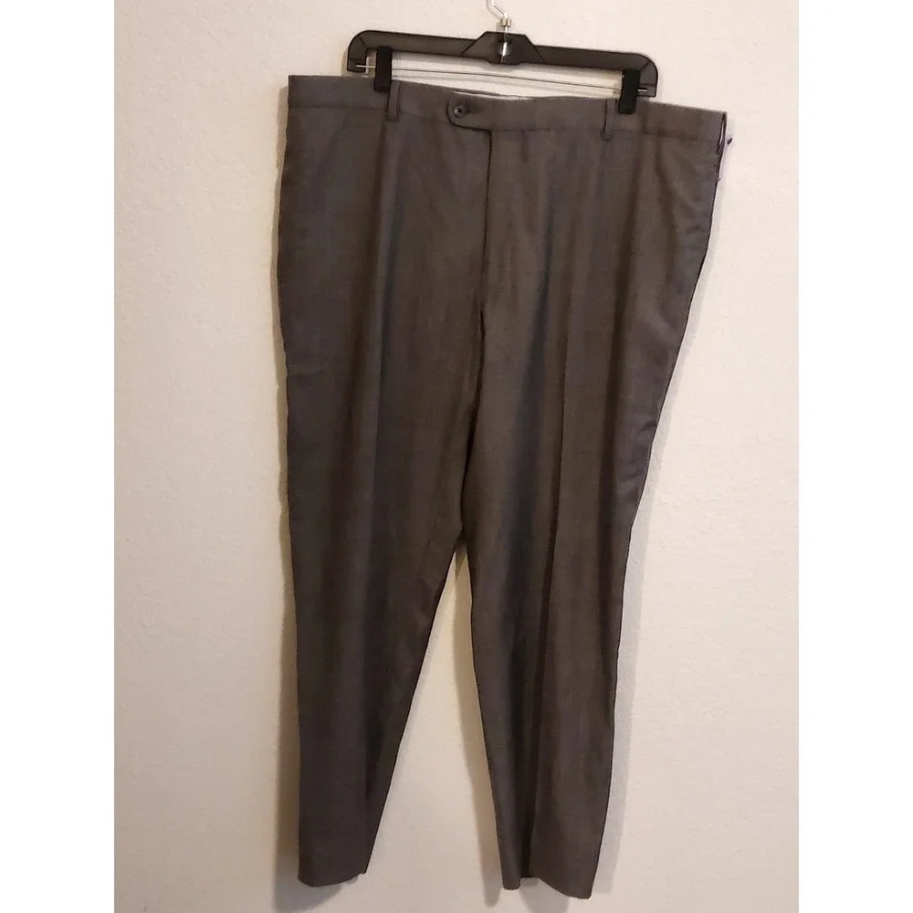 Joseph Abboud 40x 29  Gray Tollegno 1900 Italian Wool Slim Mens Suit Pants